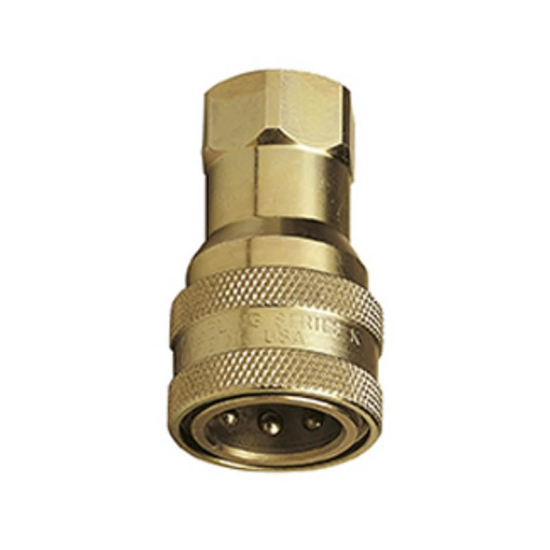 FEMALE QUICK CONNECTOR WITH CHECK VALVE THREAD G 1